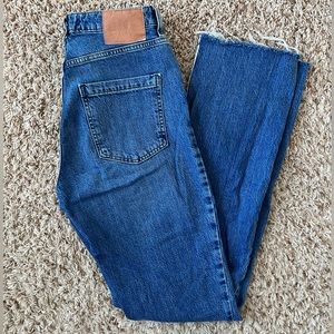 Zara High-Rise Slim Flared Jeans (size 27)
